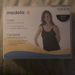 Medela cami maternity and nursing tank ~ S/M ~ White ~ tummy slimming NEW